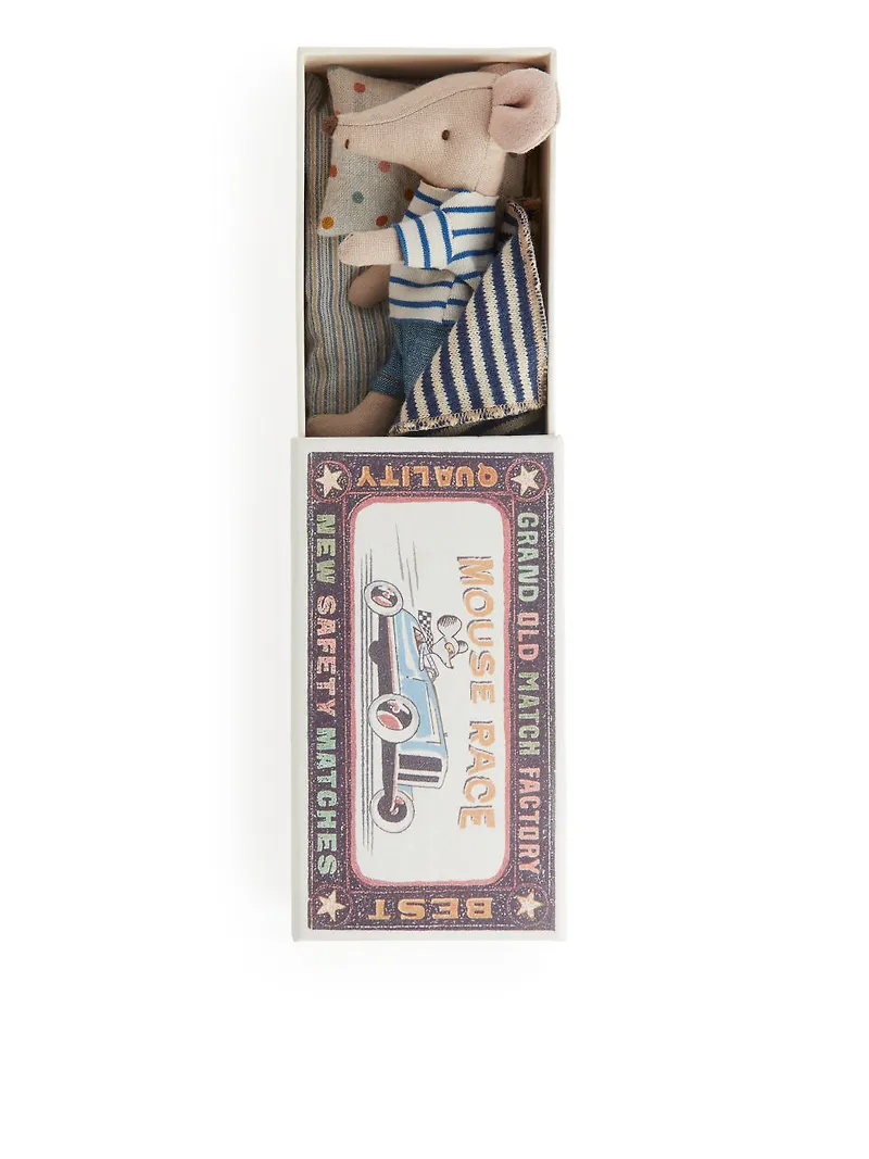 Maileg Big Brother Mouse in Matchbox - Beige