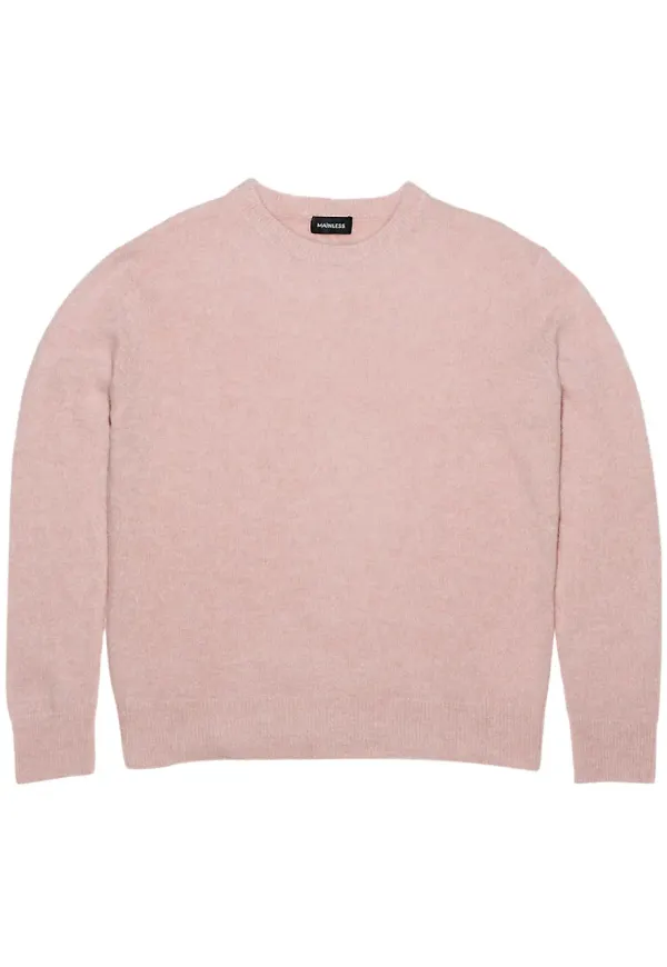 Mainless fluffig tröja - Rosa