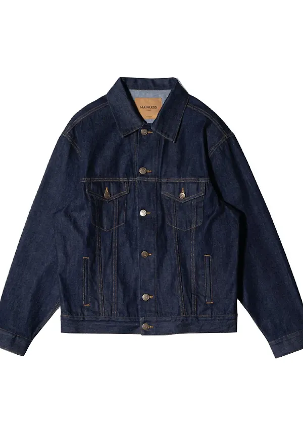 Mainless jeansjacka - Blå