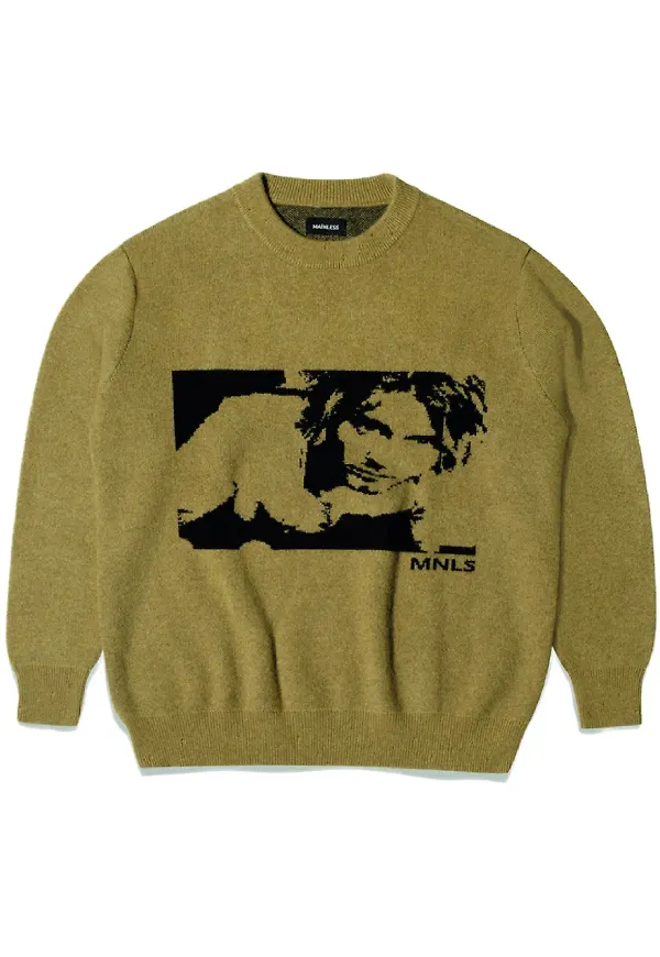 Mainless Kurt Cobain tröja - Grön