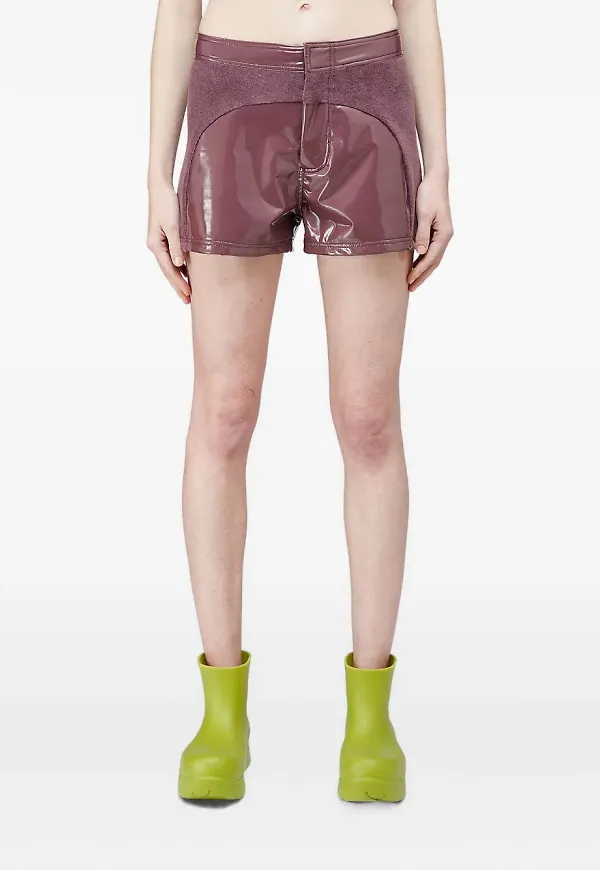 Maisie Wilen shorts med panel - Röd
