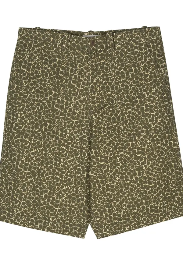 Maison Kitsuné blommiga bermudashorts - Grön
