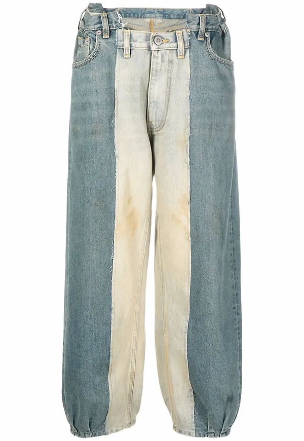 Maison Margiela jeans med paneler - Blå