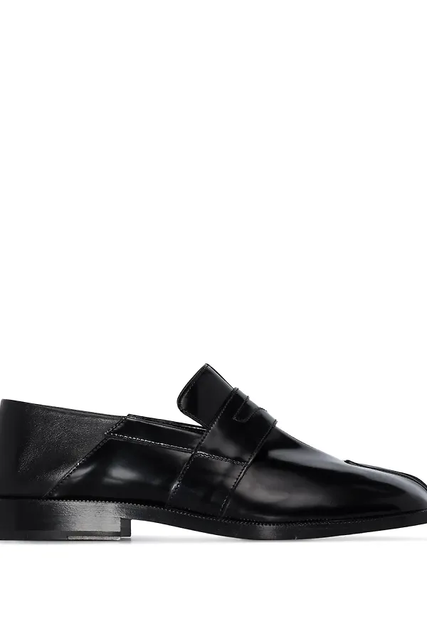 Maison Margiela loafers med delad tå - Svart