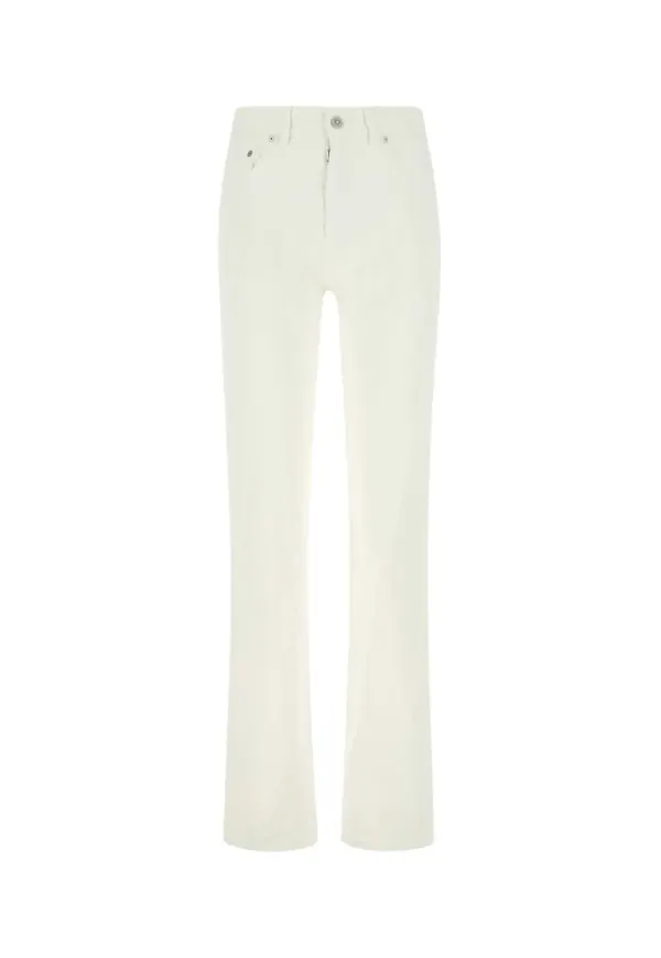 Maison Margiela Raka byxor Vit, Dam