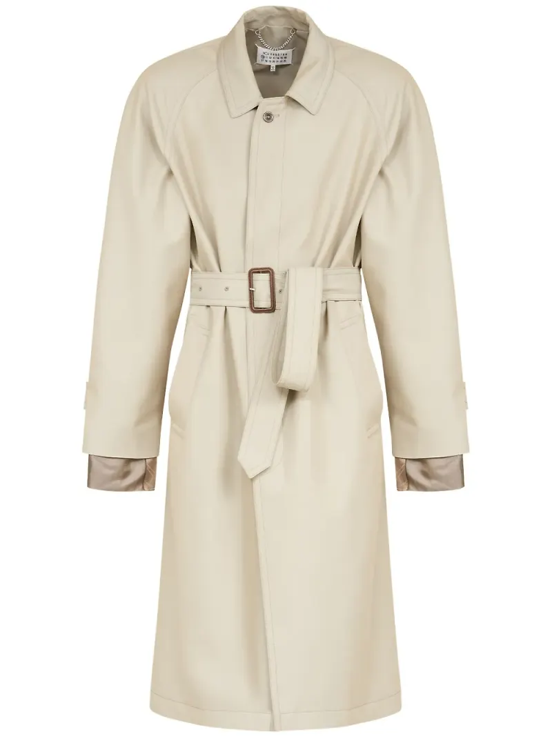 Maison Margiela trenchcoat med bälte - Neutral