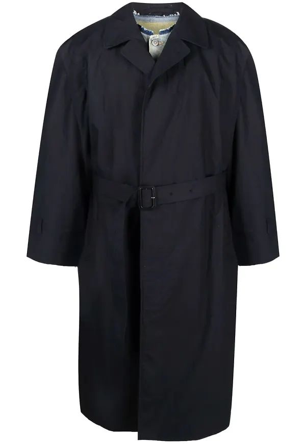 Maison Margiela trenchcoat med lagerdesign - Blå