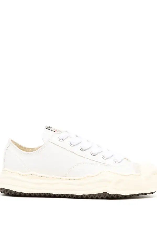 Maison MIHARA YASUHIRO låga tygsneakers - Vit