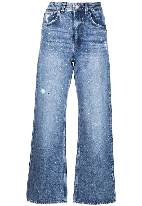 Maje culottes med strass - Blå