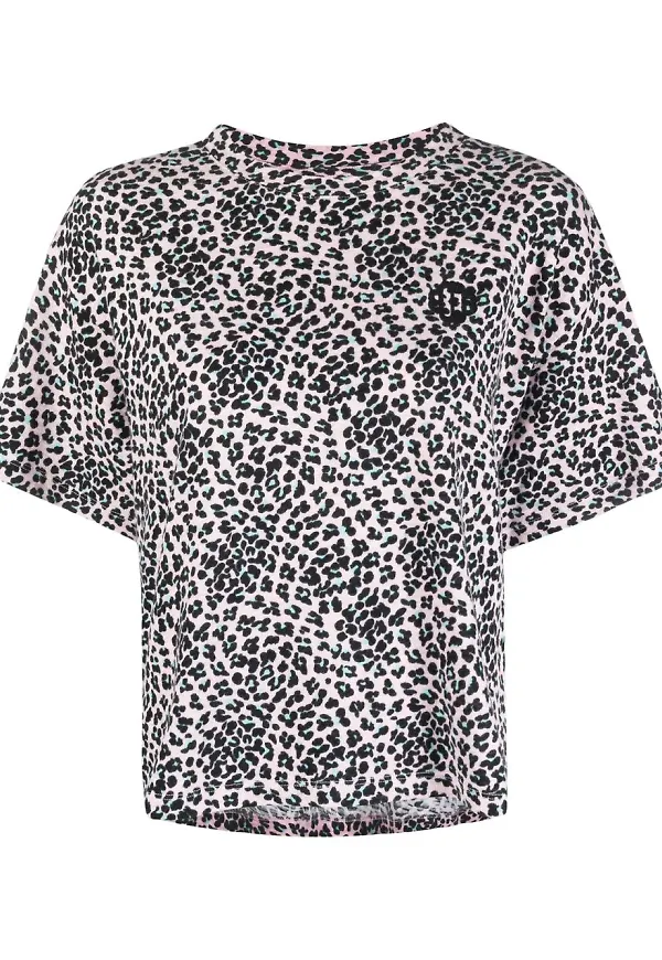 Maje leopardmönstrad t-shirt - Rosa
