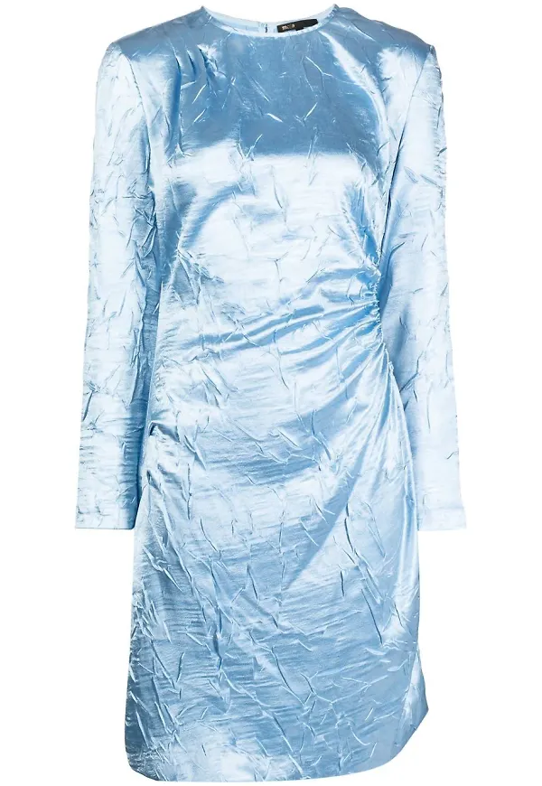 Maje midiklänning med metallic-effekt - Blå