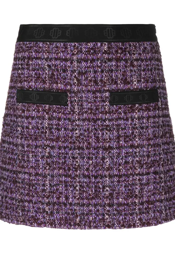 Maje minikjol i tweed - Lila