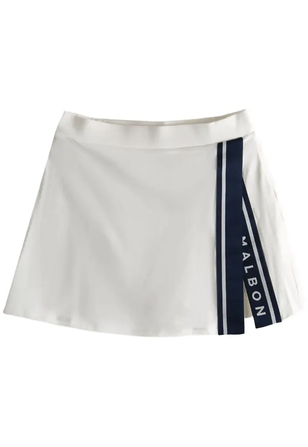 Malbon Golf Baseline tenniskjol - Vit