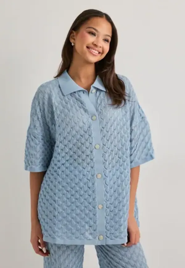Malina - Blå - Moa Knitted Shirt