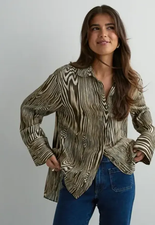 Malina - Multi/Mönstrad - Emaline Slits Detail shirt