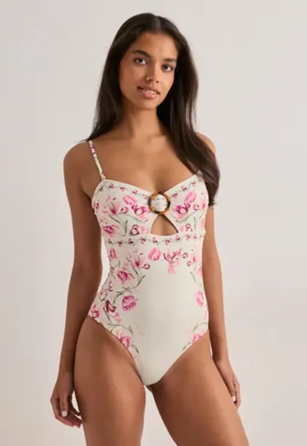 Malina - Rosa - Mandy Bamboo-ring Bandeau Swim