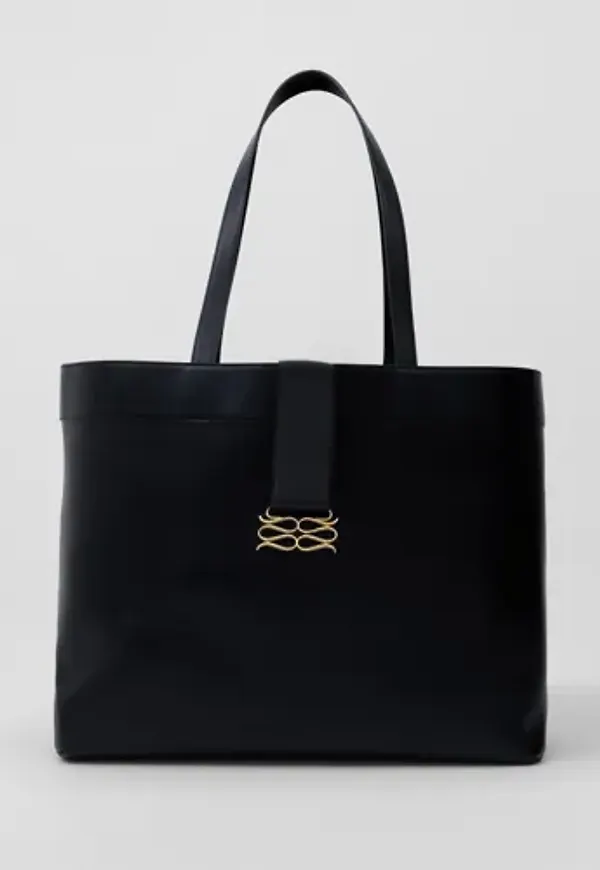 Malina - Svart - Monogram Grand Leather Tote
