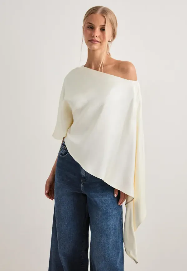 Malina - Vit - Aria One Shoulder Asymmetric S