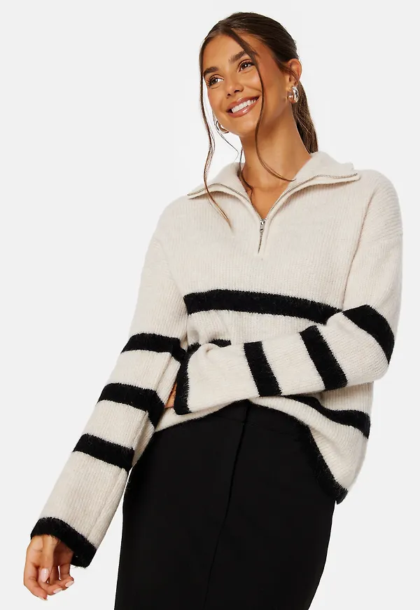 Maline LS Knit Half Zip