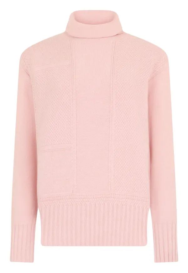Malo texturerad polotröja - Rosa