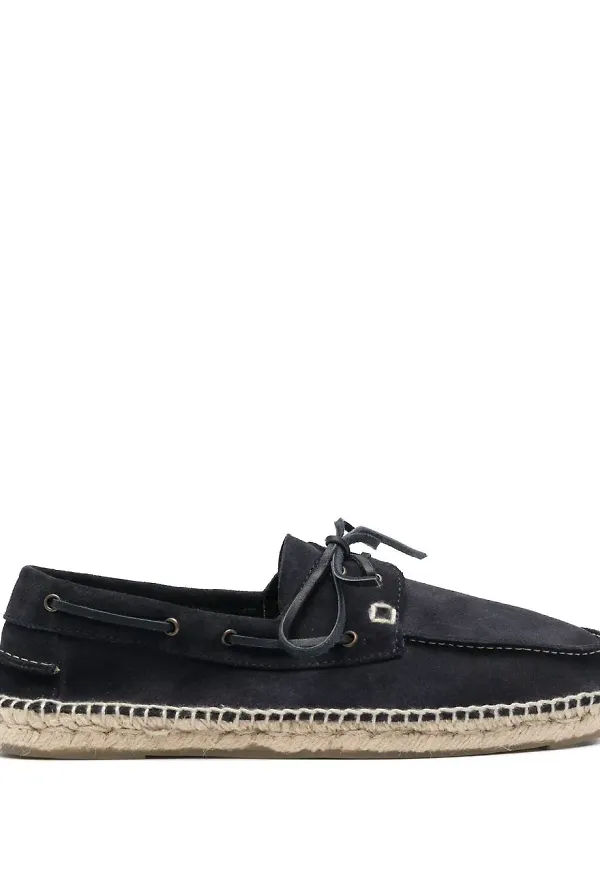 Manebi espadrillos med snörning - Blå