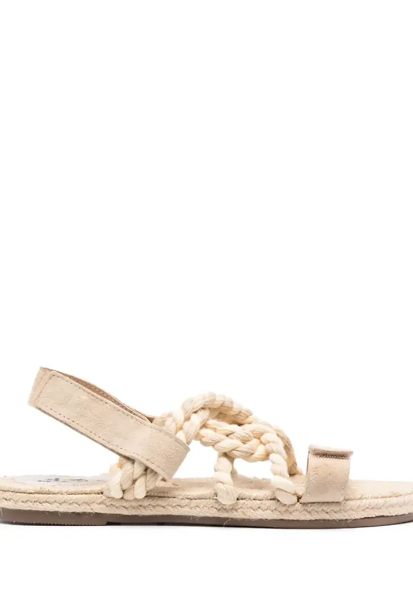 Manebi flätade sandaler - Neutral