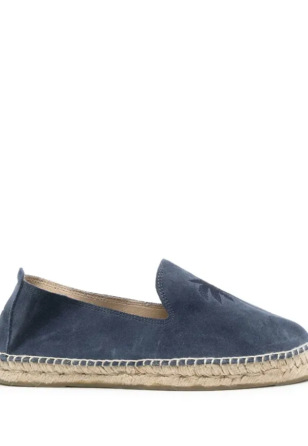 Manebi Palm Springs espadrillos i mocka - Blå