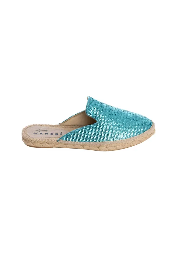 Manebí Mules Espadrillas Blå, Dam