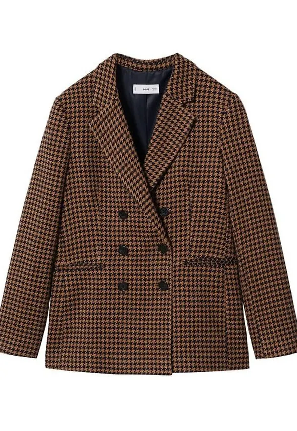 Mango - Blazer - Brun - Dam - Storlek: L,M,S,Xs,2Xs