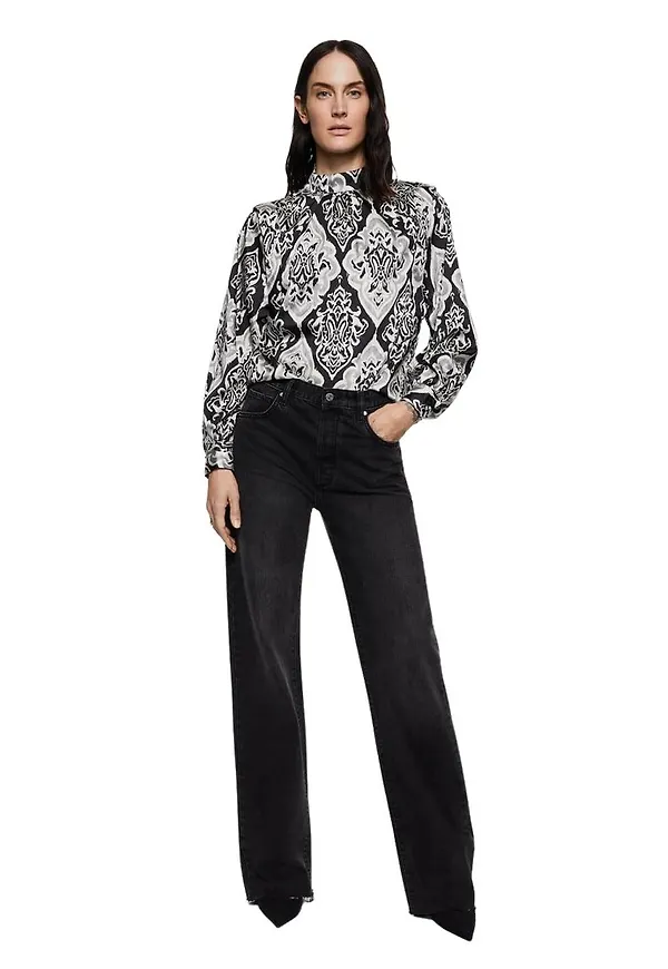 Mango - Blusar - Svart - Dam - Storlek: L,M,S