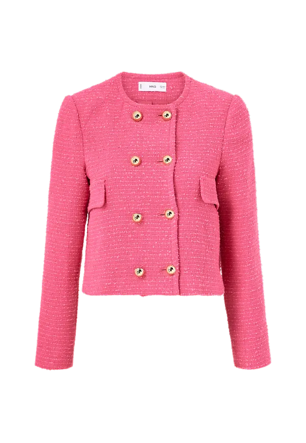 Mango - Kavaj Chaqueta - Rosa