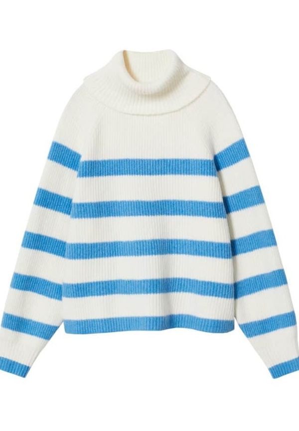 Mango - Polotröjor - Blå - Dam - Storlek: L,M,S,4Xl