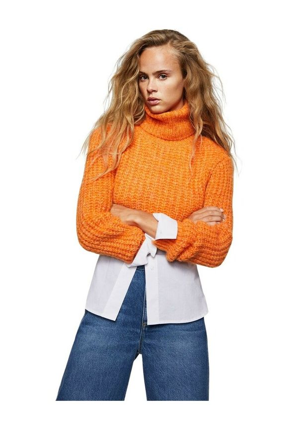 Mango - Polotröjor - Orange - Dam - Storlek: 2Xl,Xl,L,M,S,Xs