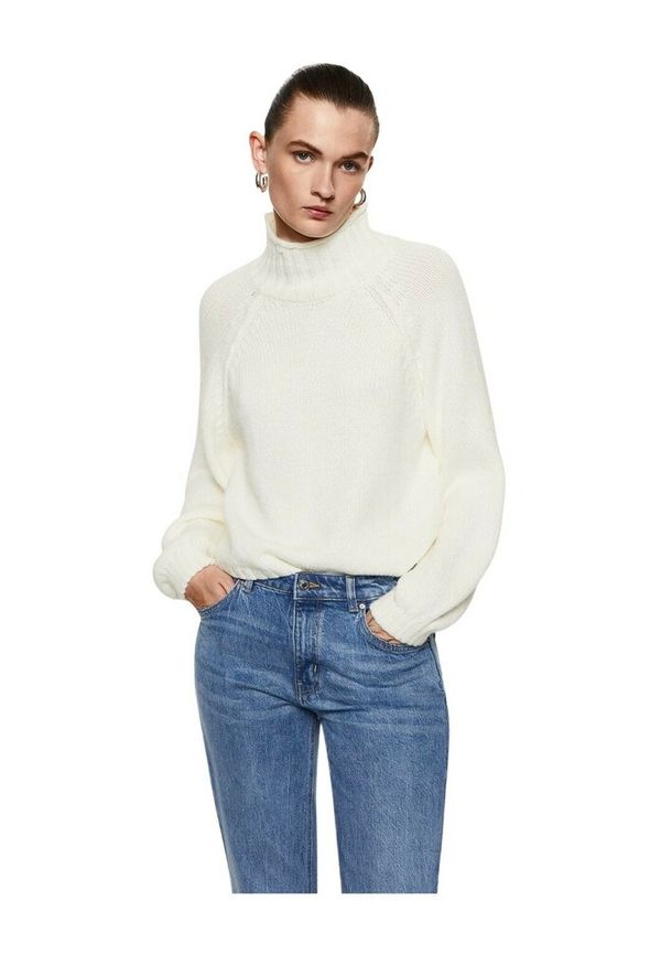 Mango - Polotröjor - Vit - Dam - Storlek: L,M,S,Xs