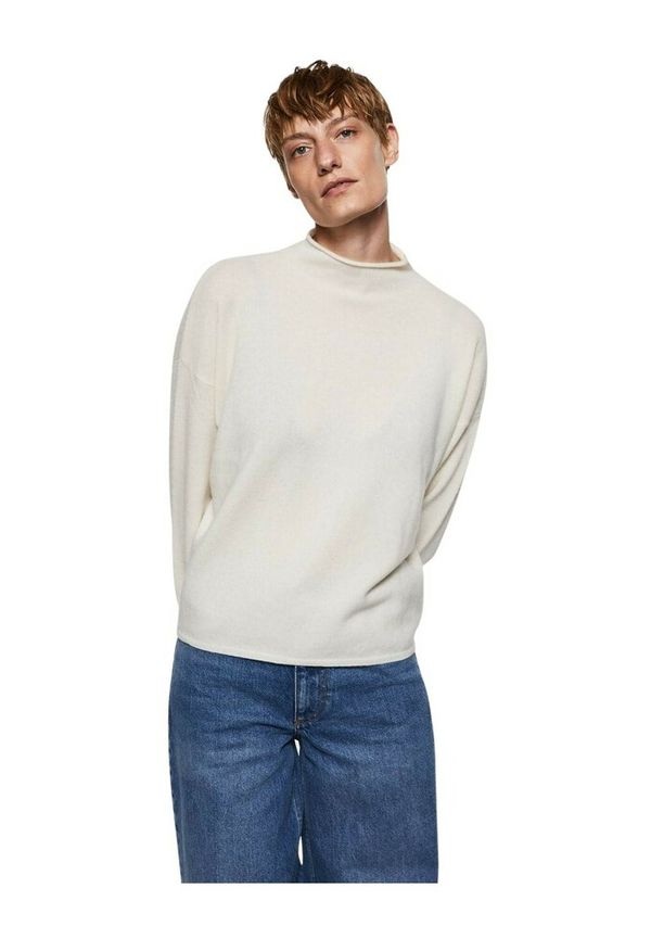 Mango - Stickade tröjor & koftor - Beige - Dam - Storlek: Xl,L,S,Xs
