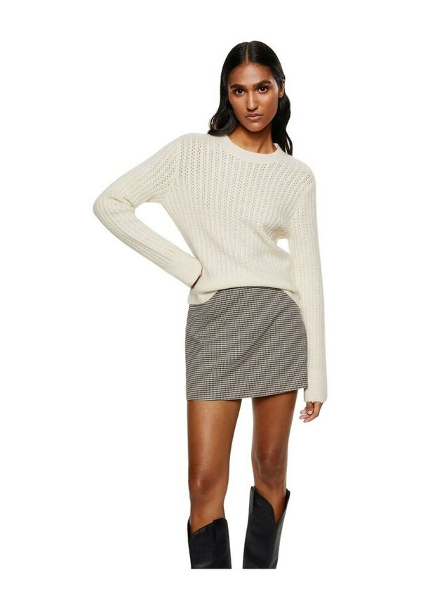 Mango - Stickade tröjor & koftor - Beige - Dam - Storlek: Xl,Xs