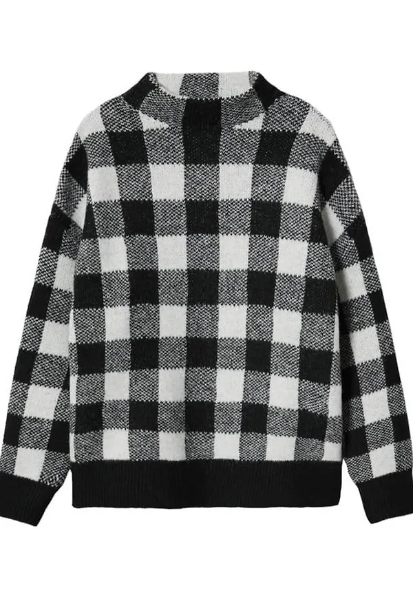 Mango - Stickade tröjor & koftor - Svart - Dam - Storlek: Xl,L,M,S,Xs,2Xs