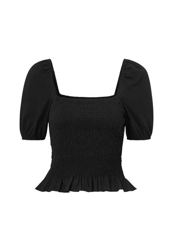 Mango - Topp 208Gomas - Svart - 36
