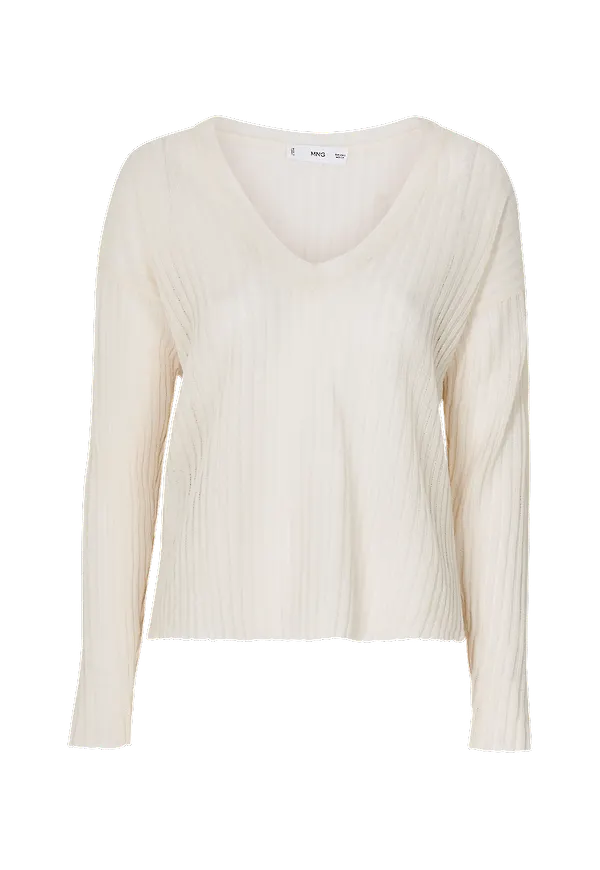 Mango - Topp Galasv Jumper - Natur