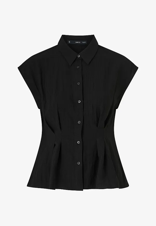 Mango - Blus Pin - Svart