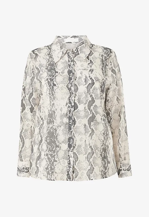 Mango - Blus Shirt Snake