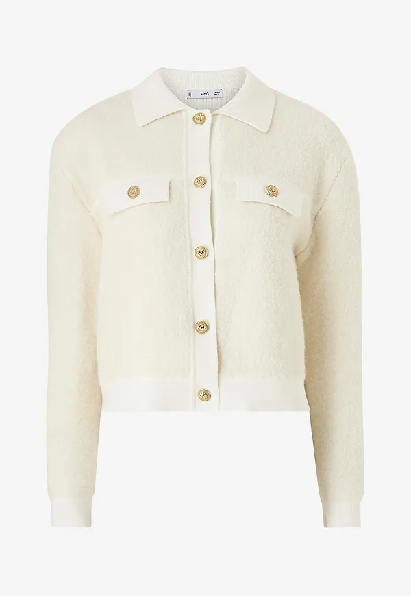 Mango - Jacka Knitted Jacket Nuria - Beige