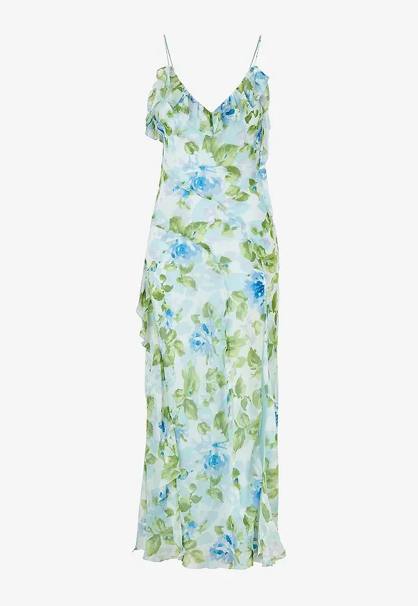 Mango - Maxiklänning Dress Azalie - Blå