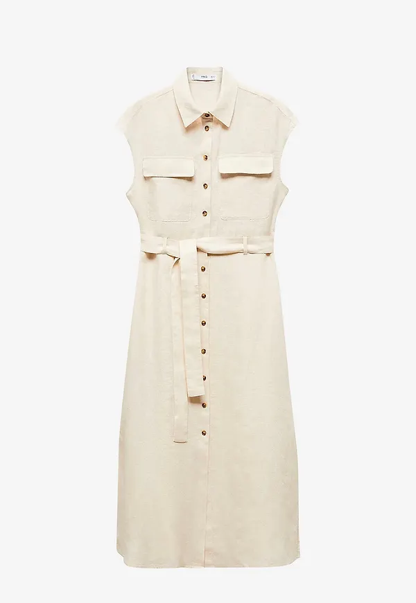 Mango - Maxiklänning Dress Quito - Beige