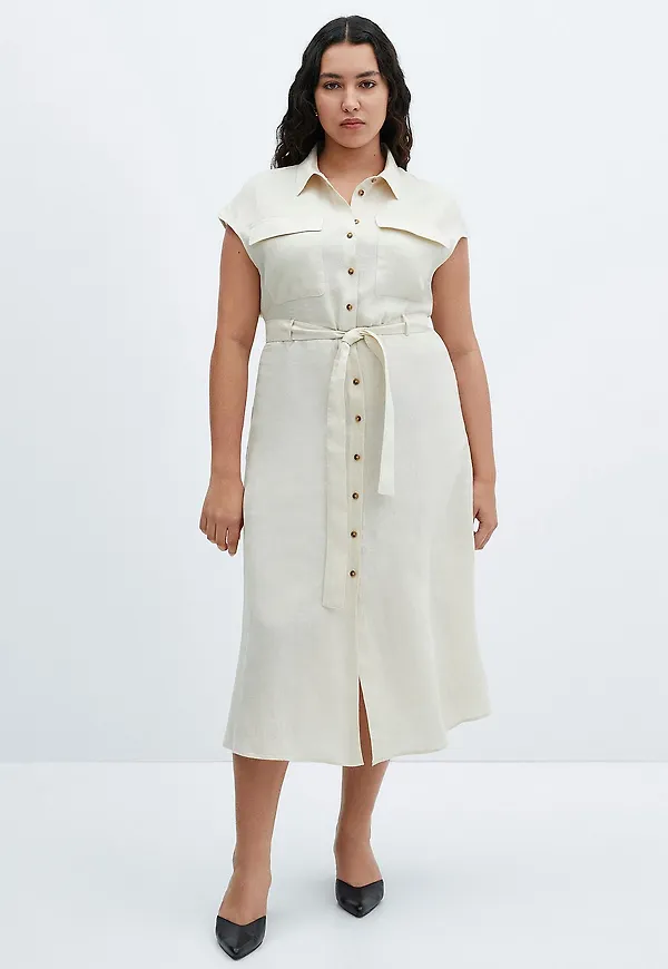 Mango - Maxiklänning Dress Quito - Natur