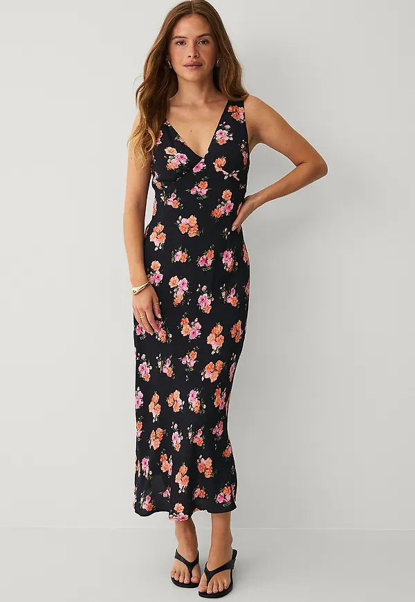 Mango - Maxiklänning Dress Rocio - Svart