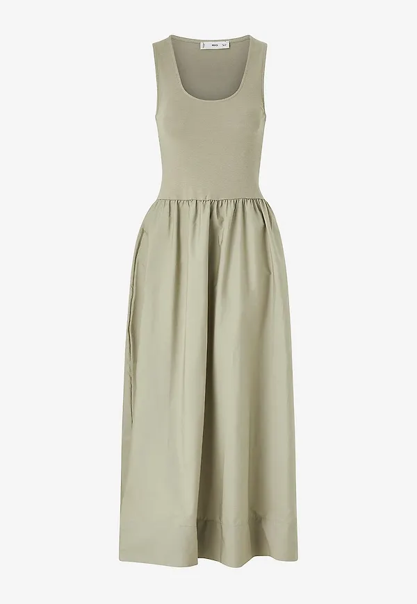 Mango - Maxiklänning Dress Valvi - Grön