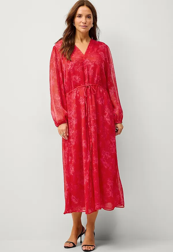 Mango - Maxiklänning Dress Villalon - Röd