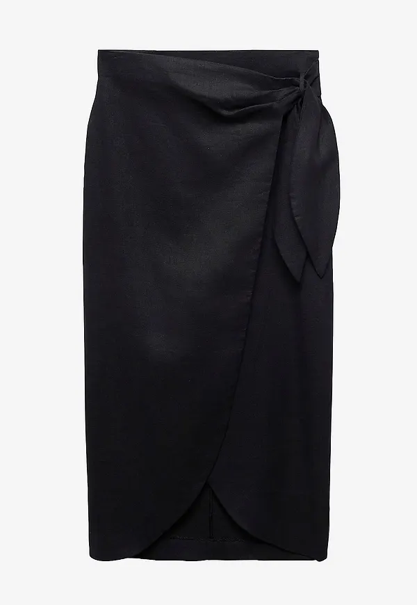 Mango - Omlottkjol Skirt Pareo - Svart