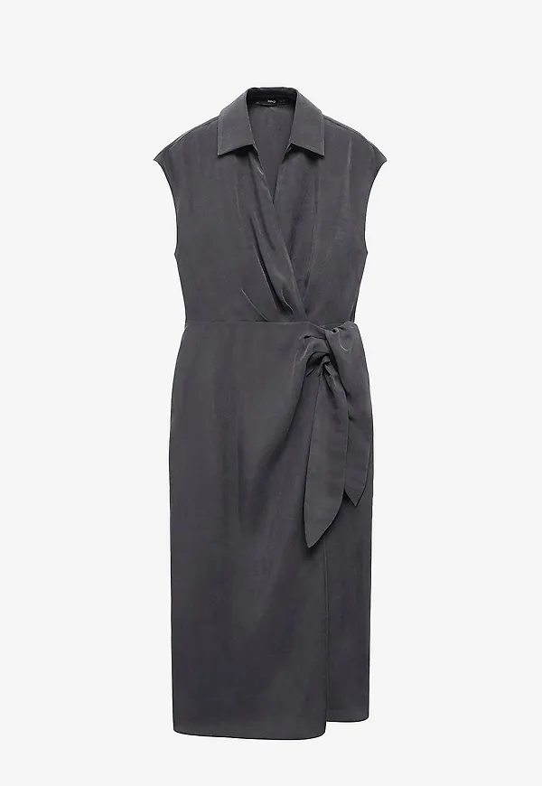 Mango - Omlottklänning Dress Anna - Svart